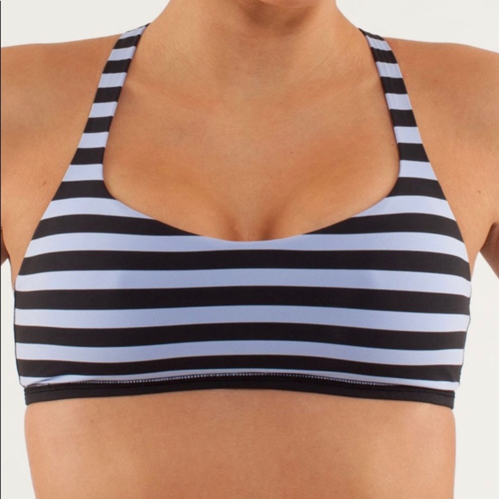 LULULEMON 4 Free to Be Bra Polar Stripe